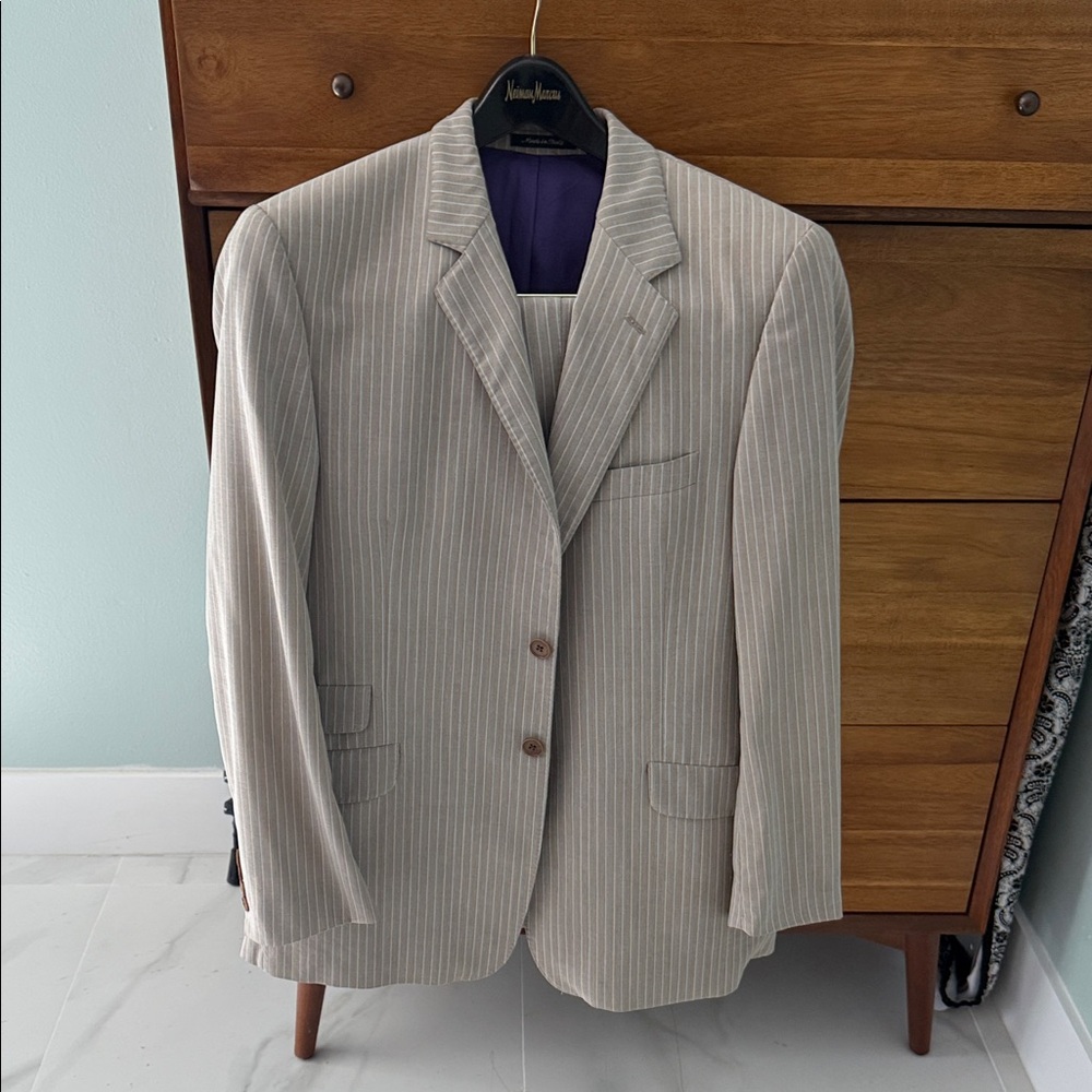 Paul Smith Light Tan Pinstripe Blazer